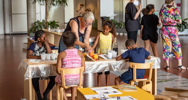 Børn og voksne til stort åbningsevent på Tagensbo Skole